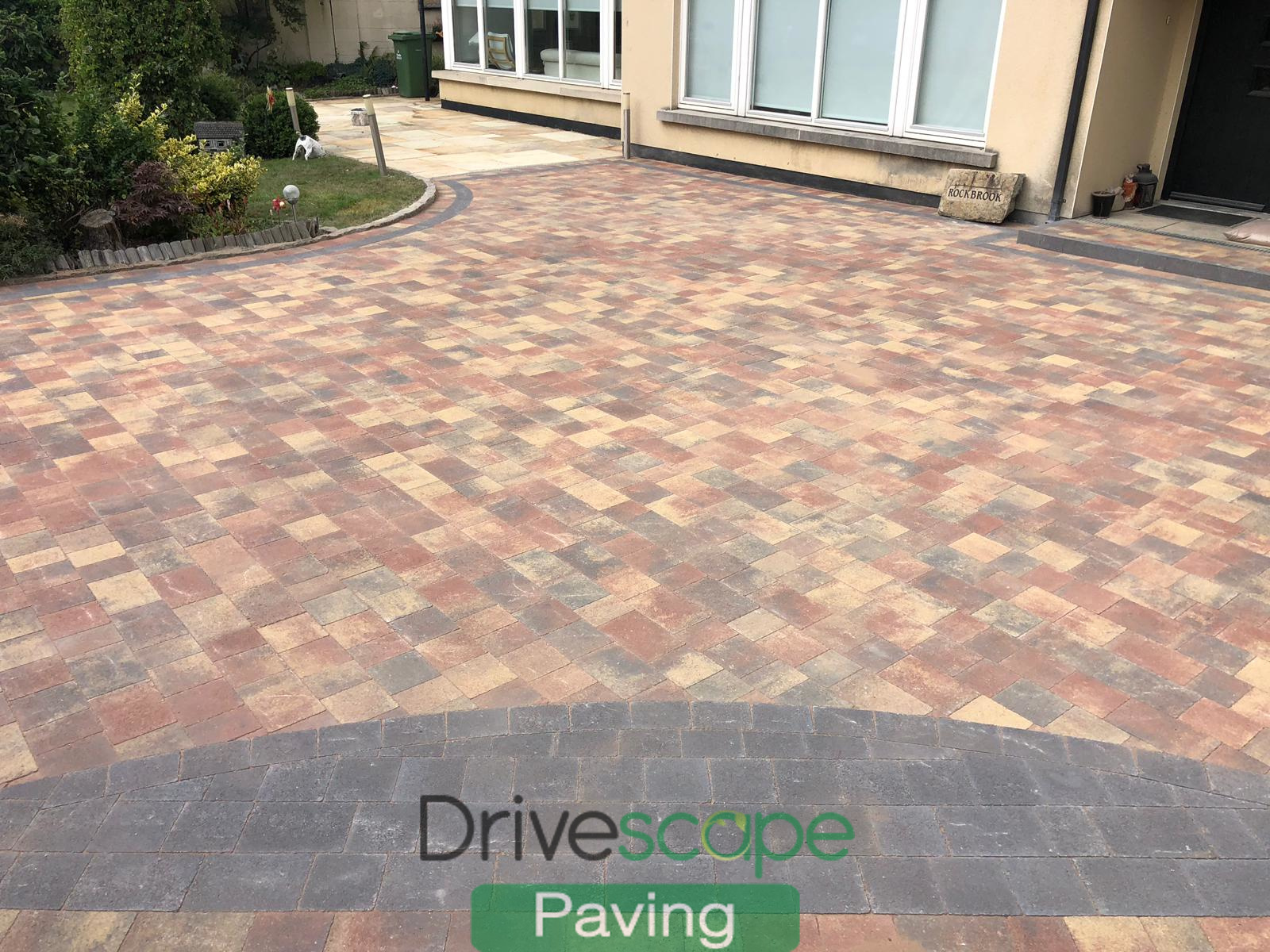 Lizmore Paving Driveway with Sandstone Patio in Foxrock, Dublin