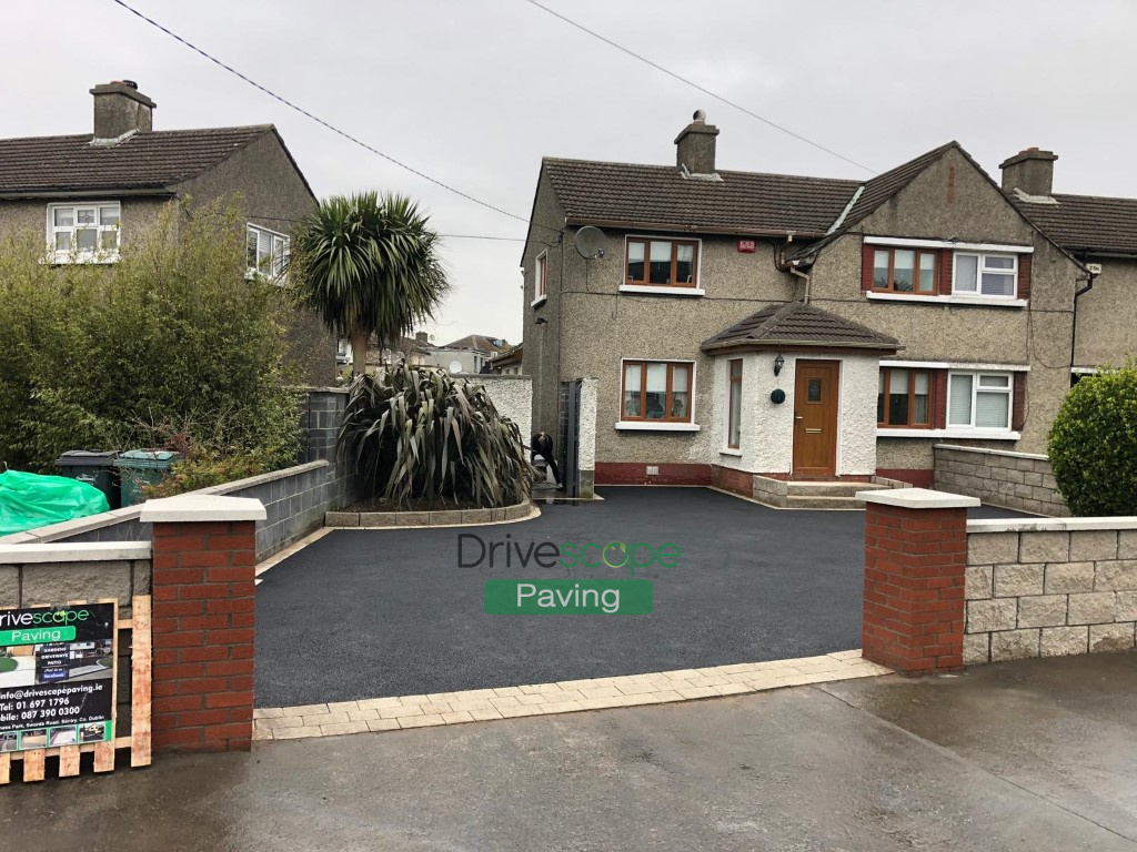 Asphalt Driveway with Granite Borderline in Walkinstown, Dublin